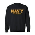thumbnail image 1 of Navy Retired Gold logo Military Style Physical Training Crewneck Sweatshirt, 1 of 3