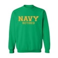 thumbnail image 1 of Navy Retired Gold logo Military Style Physical Training Crewneck Sweatshirt, 1 of 3