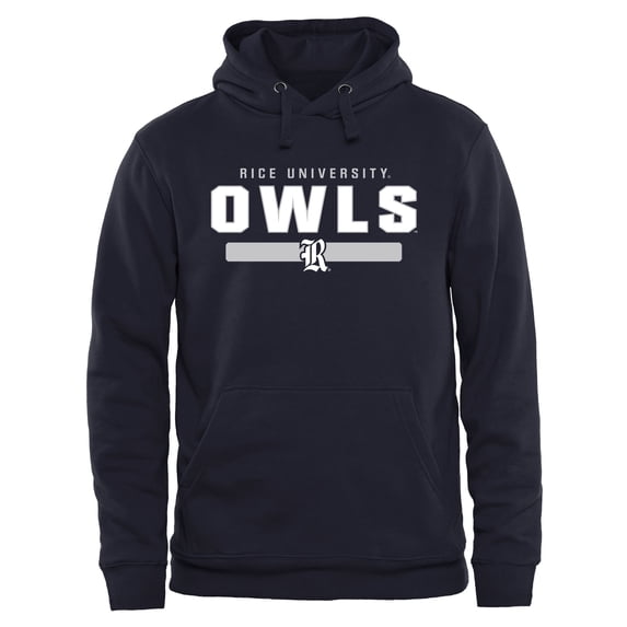 Navy Rice Owls Team Strong Pullover Hoodie