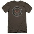thumbnail image 1 of Navy Rough Emblem Premium Adult Slim Fit 30/1 T-Shirt Charcoal, 1 of 1