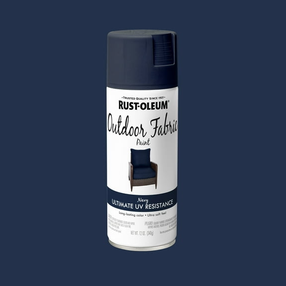 Navy, Rust-Oleum Outdoor Fabric Spray Paint-358832, 12 oz