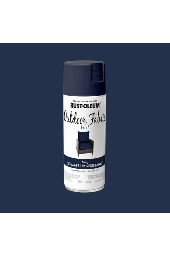 Navy, Rust-Oleum Outdoor Fabric Spray Paint-358832, 12 oz