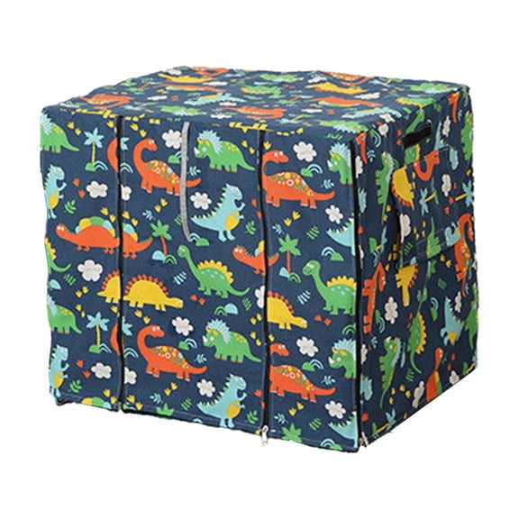 Navy S Windproof Shade Cover For Dog Crate Breathable With Mesh Window For Pets 51X36X42Cm