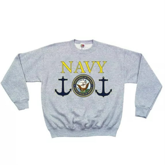 Navy Seal Crewneck Sweatshirt Grey - Small