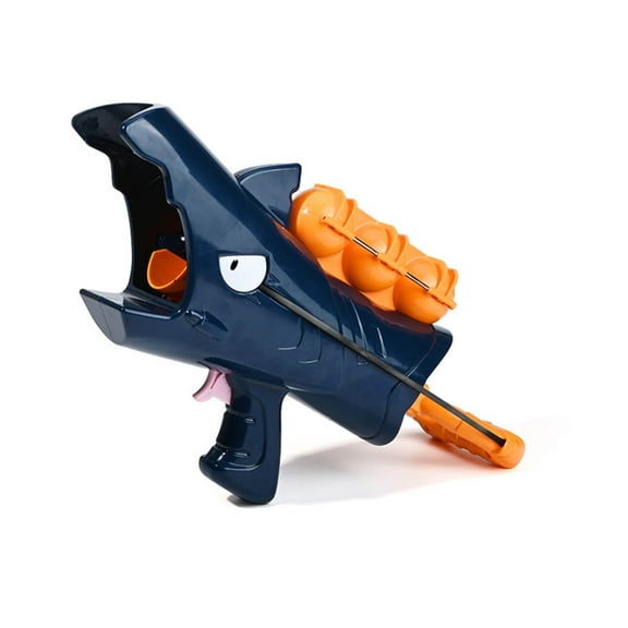Navy Shark Snowball Launcher Snow Clip Snowball Toy For Winter Outdoor Play And Fun
