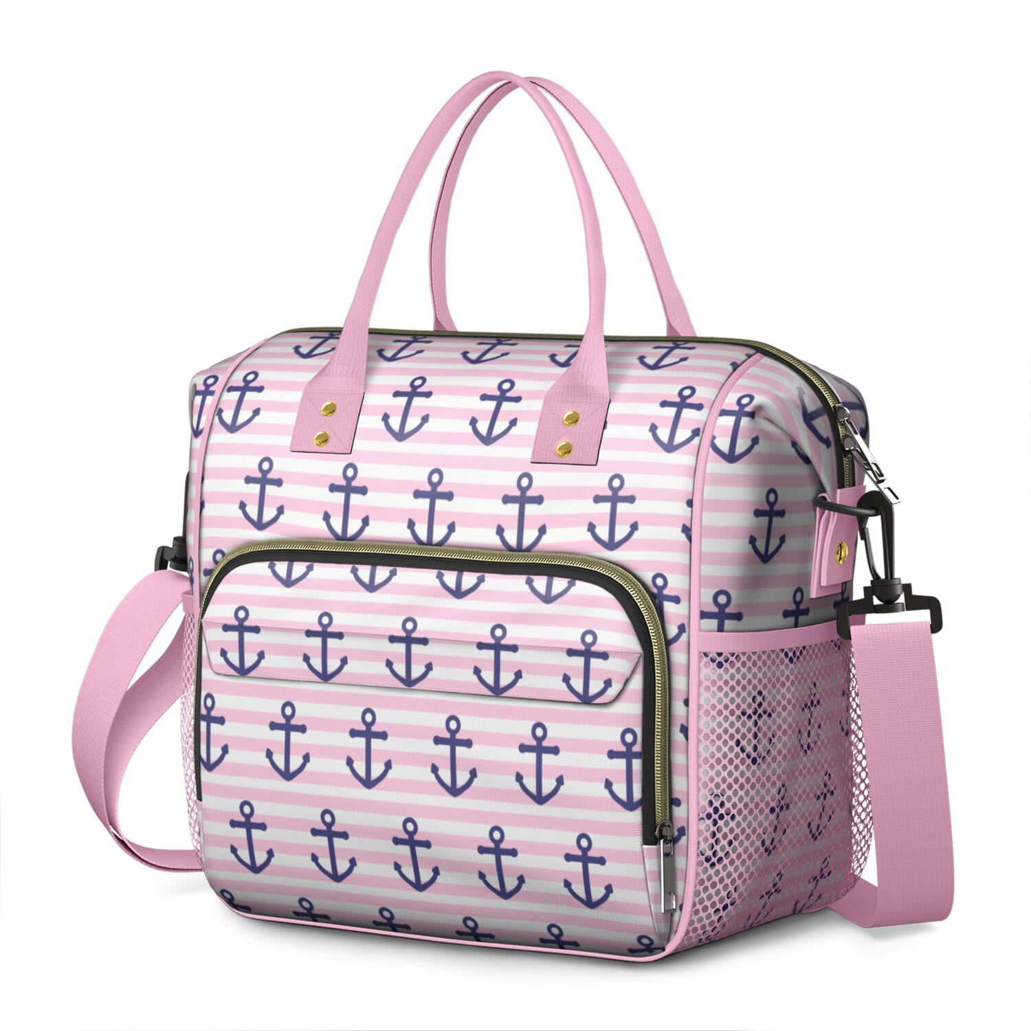 Navy Tropical Reversible Splash Proof Tote