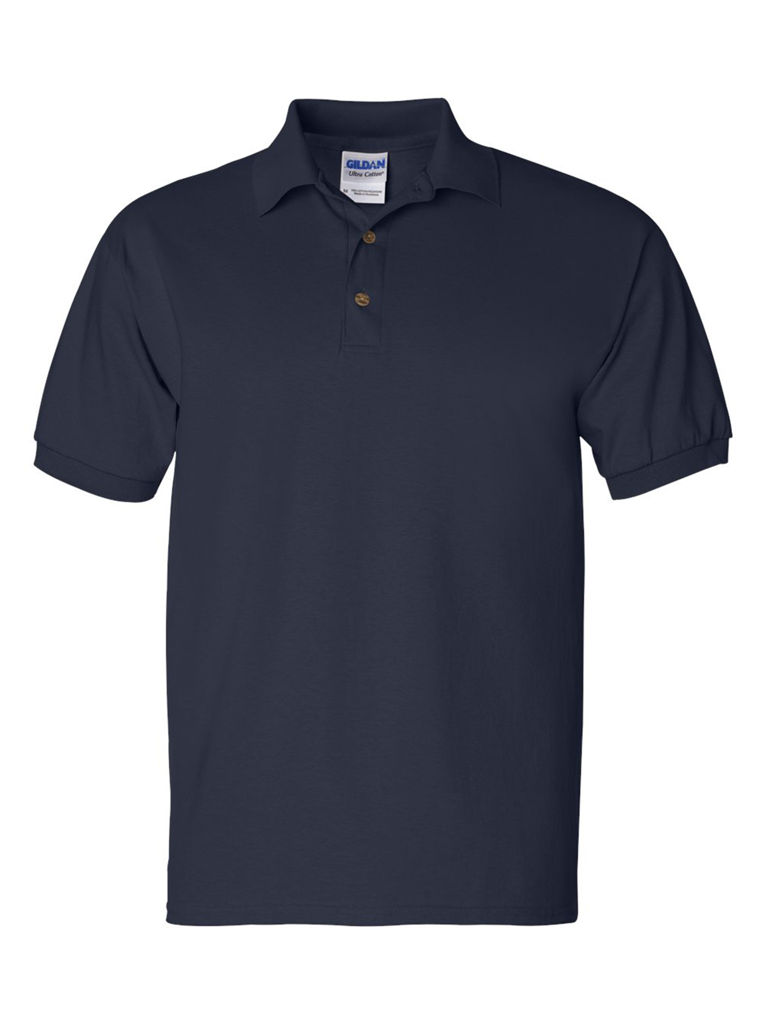 Navy Shirts for Men Polo Shirts for Men Gildan Jersey Polo Sport Shirt 8800 S M L XL 2XL Button Down T Shirts for Mens Polo Shirts with Colors Business Casual School - image 1 of 2