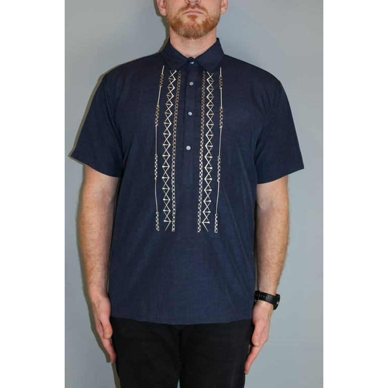 Polo barong short sleeve sales