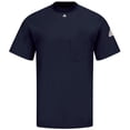thumbnail image 1 of Navy Short Sleeve Tagless T-Shirt, 1 of 2