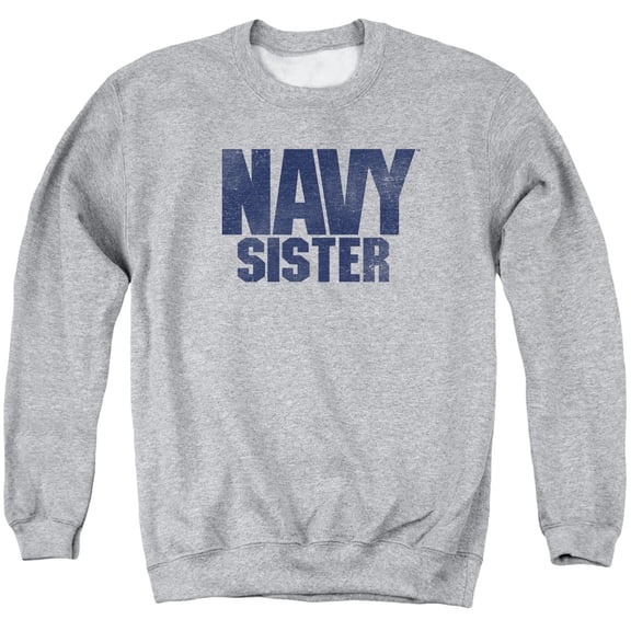 Navy - Sister - Crewneck Sweatshirt - Small