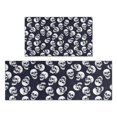 thumbnail image 1 of Navy Skull Pattern Kitchen Rugs Sets Of 2,Anti Fatigue Kitchen Mat Rugs Non Slip Washable,Decorative Kitchen Floor Mats for Kitchen,Sink,Laundry,17"x30"+17"x47", 1 of 7