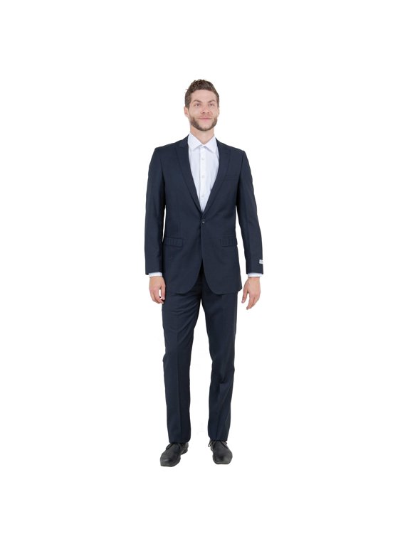 Navy Solid 2-PC Slim Fit Performance Stretch Suits