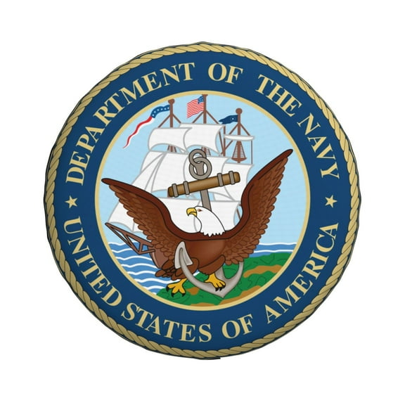 Navy Spare Tire Cover Windproof and Rainproof Wheel Protection Cover 14 inch