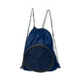 thumbnail image 1 of Navy Sport Ball Mesh Drawstring Cinch Pack, 1 of 2