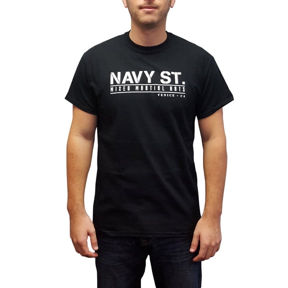 Navy St T-Shirt Kingdom MMA Mixed Martial Arts Gym TV Street Black Peter Series