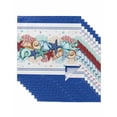 thumbnail image 1 of Navy Starfish Summer Cloth Napkins Set of 8 Reusable Dinner Napkins, Ocean Conch Coral Coastal Shell Cocktail Napkin Washable Table Napkins for Wedding/Holiday Party/Baby Shower 20"x20", 1 of 7