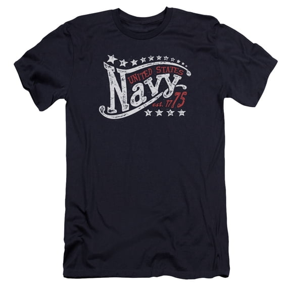 Navy Stars Premium Adult Slim Fit 30/1 T-Shirt Navy