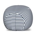 thumbnail image 1 of Navy Storage Toy Bag Chair, Nautical in Horizontal Style Marine Sea Life Ocean Pacific Art Print, Stuffed Animal Organizer Washable Bag, Large Size, Violet Blue and White, by Ambesonne, 1 of 3
