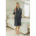 Navy Stripe Post Surgery Robe Women Recovery Robe, Surgery Recovery Robe, Breast Cancer Recovery
