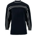thumbnail image 1 of Navy Striped Adult Crew Sweatshirt - X-Large, 1 of 1