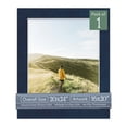 thumbnail image 1 of Navy Suede Picture Frame Mat for 20x24 Frames - Fits 16x20 Photos - 1 Mat, 1 of 7