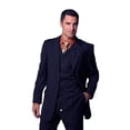 thumbnail image 1 of Navy Super 150'S Extra Fine Hand Made 3PC Three Piece Suit With A Vest, 1 of 1