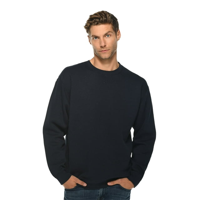 Navy Sweatshirts for Men Womens Sweatshirt Casual Plain Long Sleeve Navy Blue Sweaters for Women and Men