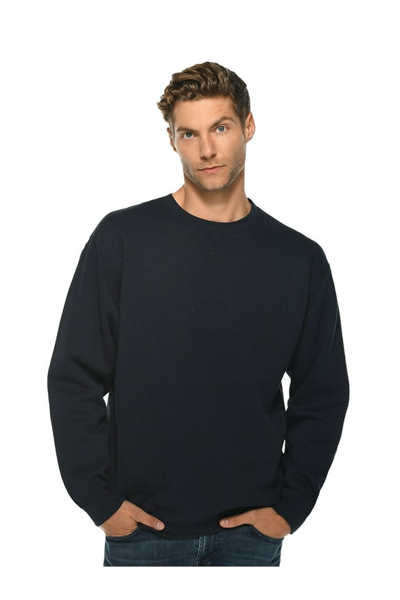 Navy Sweatshirts for Men Womens Sweatshirt Casual Plain Long Sleeve Navy Blue Sweaters for Women and Men