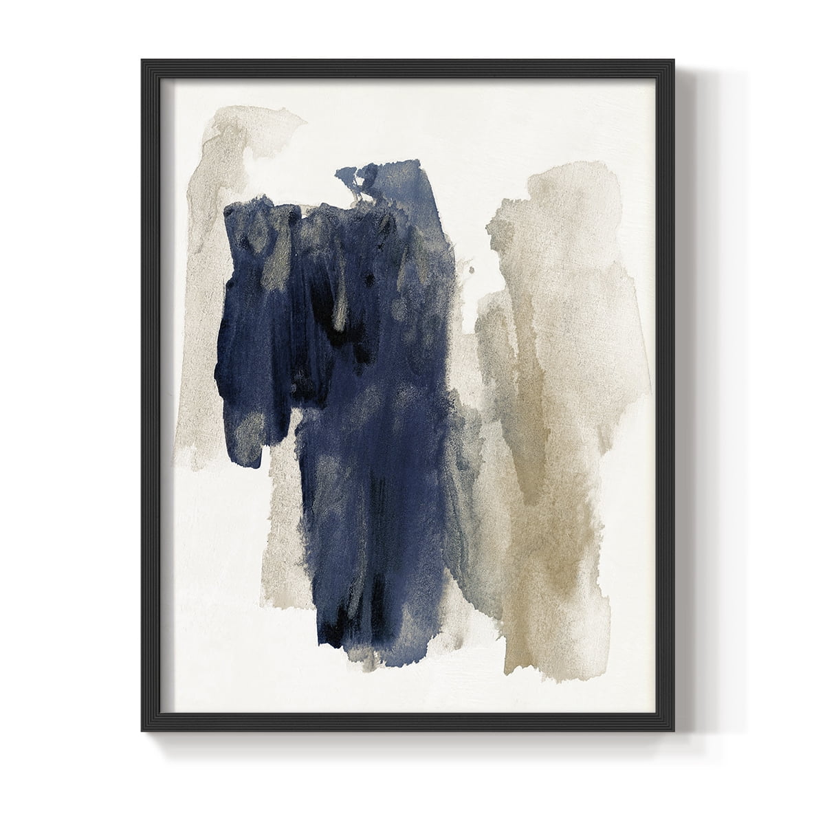 Navy Sweep in Black Solid Wood 8 x 10 Framed Print