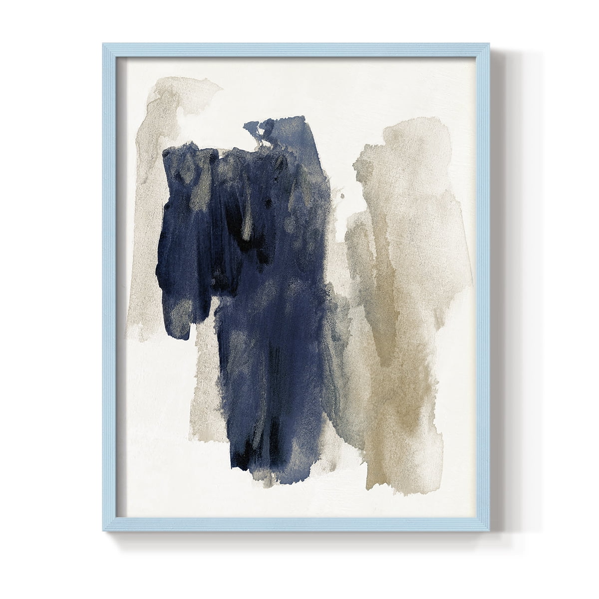 Navy Sweep in Blue Solid Wood 11 x 14 Framed Print