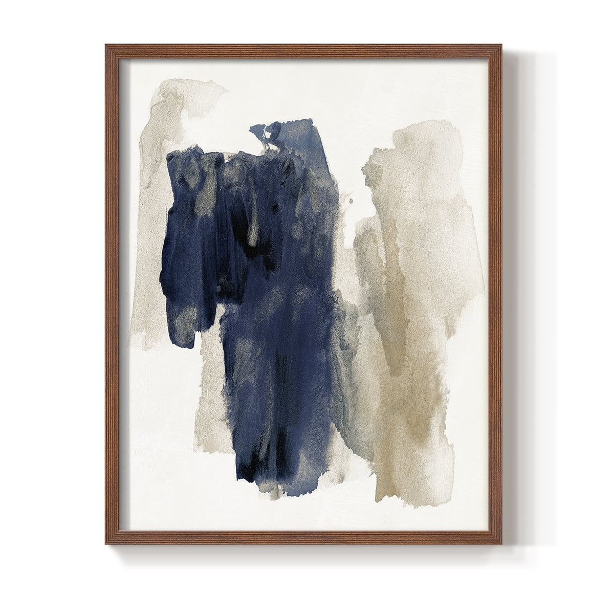 Navy Sweep in Brown Solid Wood 8 x 10 Framed Print