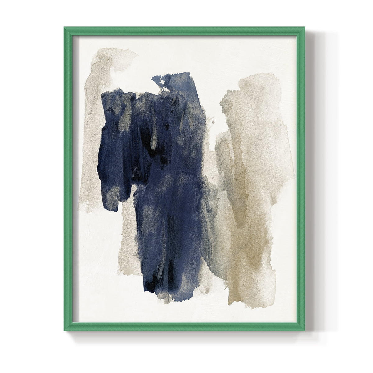 Navy Sweep in Green Solid Wood 8 x 10 Framed Print
