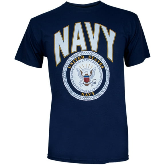 Navy T-shirt, Navy Blue-medium