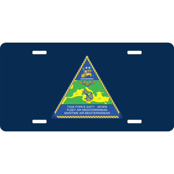 Navy Task Force 67 License Plate