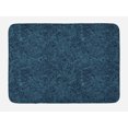 thumbnail image 1 of Navy and Teal Bath Mat, Abstract Artistic Flourish Nature Inspired Pattern Leaves Blossoms, Non-Slip Plush Mat Bathroom Kitchen Laundry Room Decor, 29.5 X 17.5 Inches, Dark Blue Turquoise, Ambesonne, 1 of 2