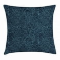 thumbnail image 1 of Navy and Teal Throw Pillow Cushion Cover, Abstract Artistic Flourish Nature Inspired Pattern Leaves Blossoms, Decorative Square Accent Pillow Case, 18 X 18 Inches, Dark Blue Turquoise, by Ambesonne, 1 of 2