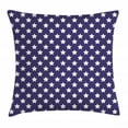thumbnail image 1 of Navy Throw Pillow Cushion Cover, Bunch of Star Figures USA American Flag Symbol Proud National Graphic Design, Decorative Square Accent Pillow Case, 16 X 16 Inches, Dark Blue Cream, by Ambesonne, 1 of 2
