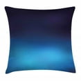 thumbnail image 1 of Navy Throw Pillow Cushion Cover, Ombre Style Deep Sea Ocean Underwater Themed Digital Colored Graphic Design Art Print, Decorative Square Accent Pillow Case, 16 X 16 Inches, Dark Blue, by Ambesonne, 1 of 2