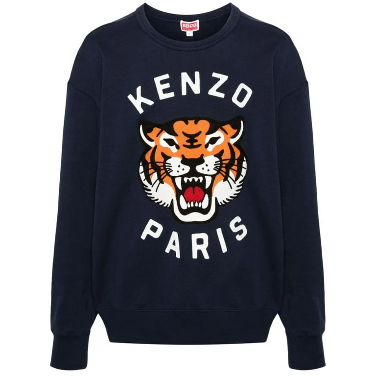 Navy blue kenzo shirt hot sale