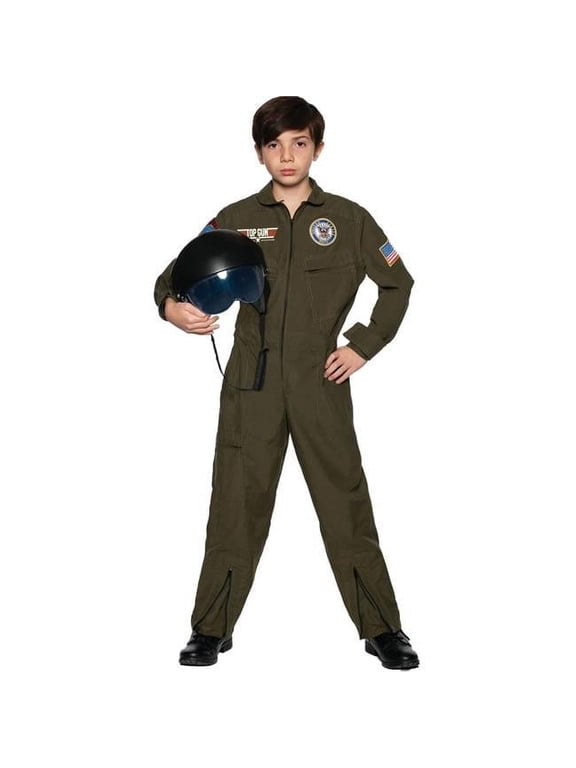 Navy Top Gun Pilot Child Costume, Large