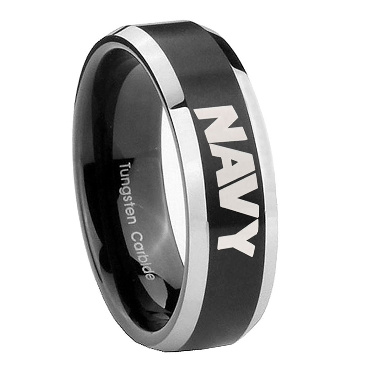Navy Tungsten Man Wedding Rings - Walmart.com