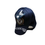 Navy USN Served W/ Pride Emblem Crest Blue Embroidered Hat Ball Cap LICENSED