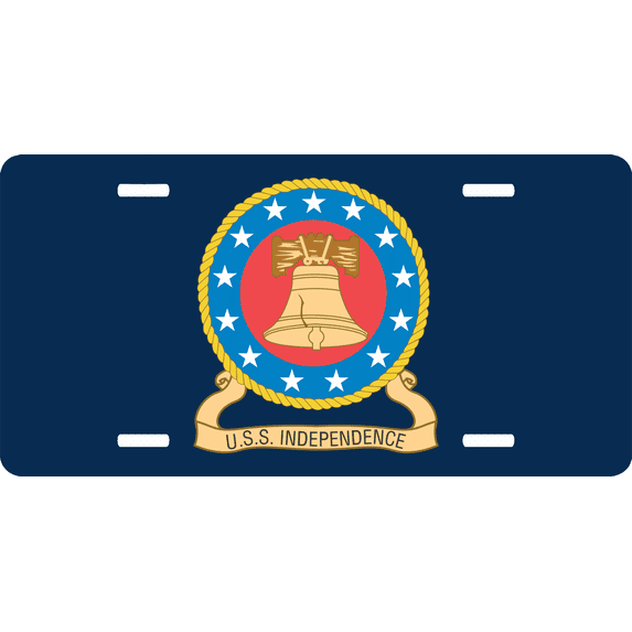 Navy USS Independence CVA-62 License Plate