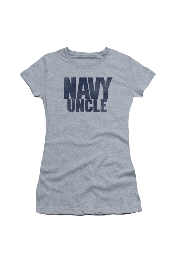 Navy Uncle Junior Women's T-Shirt Sheer Athletic Heather