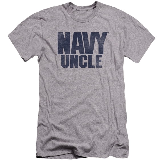 Navy Uncle Premium Adult Slim Fit 30/1 T-Shirt Athletic Heather