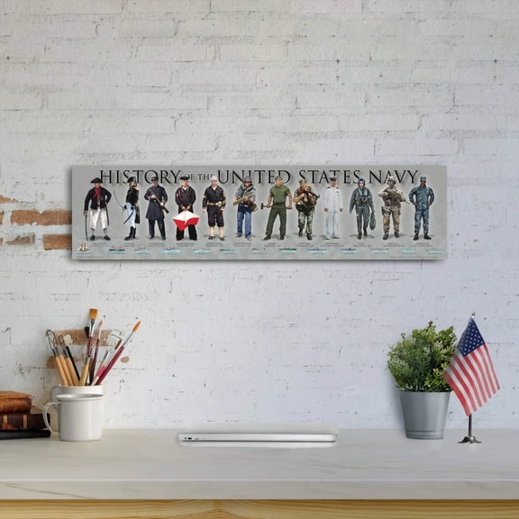 Navy - Unframed 6" x 24"