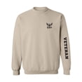 thumbnail image 1 of Navy "Veteran" Black Sleeve Print Crewneck Sweatshirt, 1 of 3