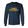 thumbnail image 1 of Navy Veteran Defender of Freedom Adult Long Sleeve T-shirt, 1 of 3