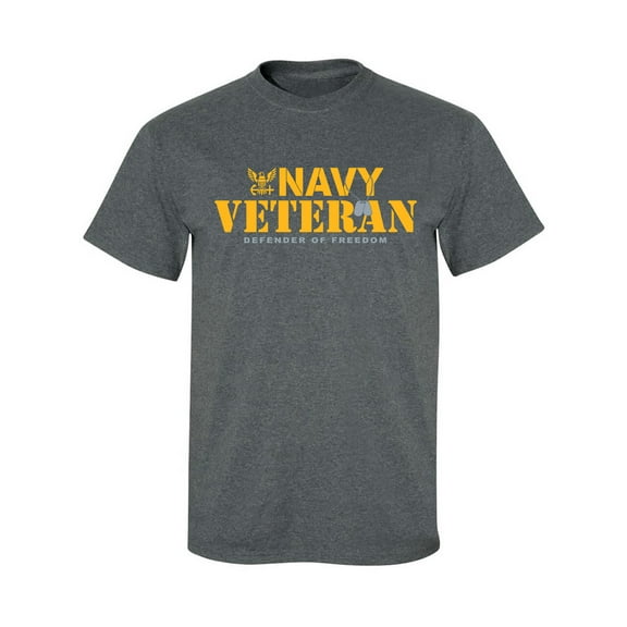 Navy Veteran Defender of Freedom Adult Short Sleeve T-shirt