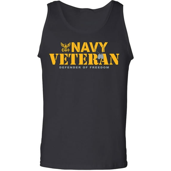 Navy Veteran Defender of Freedom Adult Tank Top